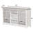 Islamorada - Sideboard with Wine Rack - Dapple Grey and Blanc Finish