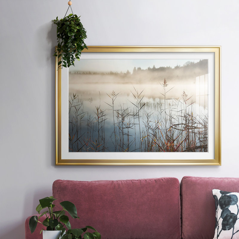 «Early Rise», reproduction d'art encadrée, Or, H 19 po x l 27 po x P 1,5 po