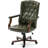 Ergonomic Executive Office Chair, Faux Leather Wingback, Adjustable Height, Sturdy Wood Base-129982247