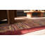 Colorful Geometric Log Cabin Squares Antique American Hooked Rug