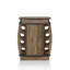 Farmhouse-Style Reclaimed Oak 8-Bottle Wine Cabinet