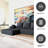 Boneless L-shaped Modular Foam-filled with Spring Support Simple Living Room Sofa-1274460342
