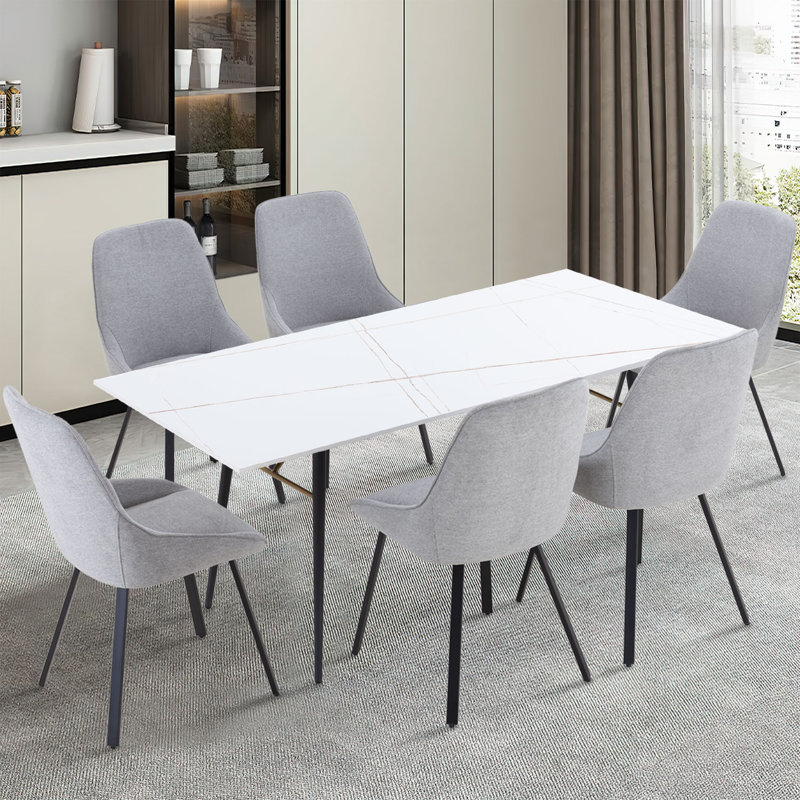 Cristyan Metal Base Dining Table
