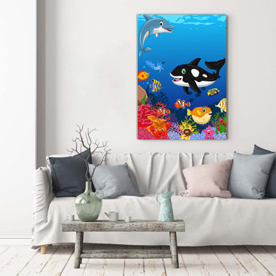 Underwater World - Wrapped Canvas Print