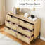 Solid Wood 120cm W 6 - Drawer Chest of Drawers