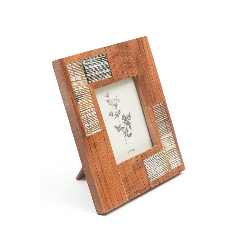 Cadre photo | Cadre en bois fabriqué à la main, cadeau idéal pour la maison et le bureau | 4 x 4 po 
