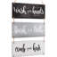 Panneau mural en bois Farmhouse Bath Rules