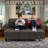 Versatile Sectional Sofa Couch, Small Sleeper Sofa with Storage and Pull-Out Bed-1376277568