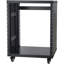 12U AV Rack Stand With 500 Lbs Capacity For Network, Stereo, And Recording Studio Equipment