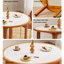 Table de salle à manger blanche et noyer-131258729