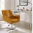 Cenae Faux Leather Swivel Accent Chair-1592756554