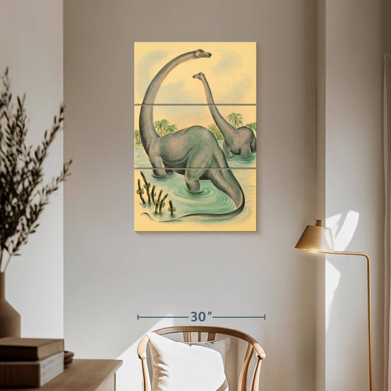 Brampt Jurassic Brontosaurus, 57" H x 36" W