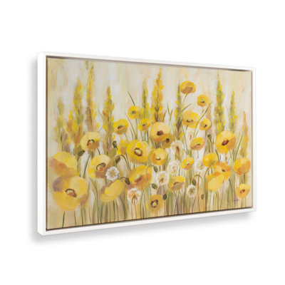 Yellow Field by Silvia Vassileva Canvas Art Print