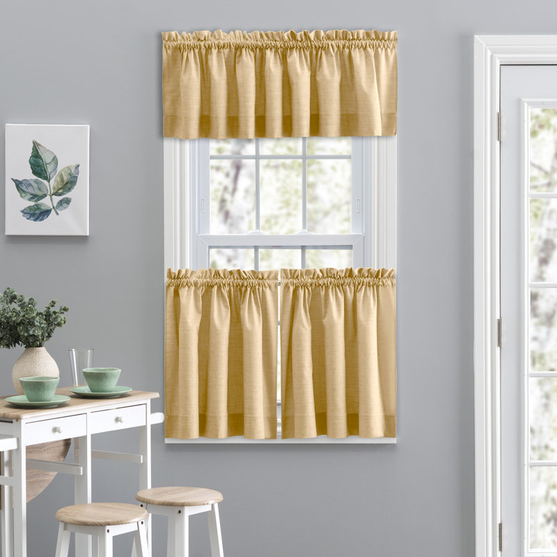 Lisa Tailored Window Valance, Butter