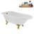 62" Streamline Clawfoot Tub,Tray,Drain, Clawfeet-101628985-102218226