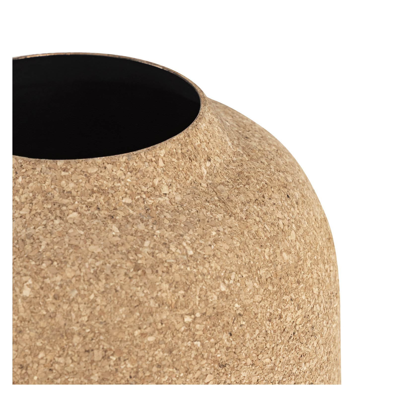 Cork Wrapped Flower Vase Lg, 13" H x 7" W x 7" D