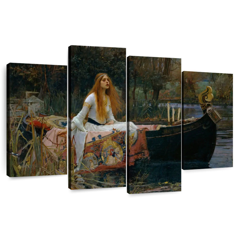 Leisha, la Dame de Shalott, H 22 po x l 36 po