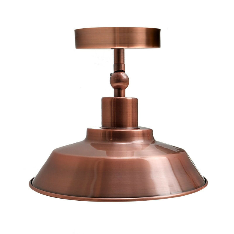 Bolduc Semi Flush Mount, Copper
