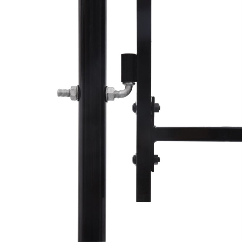 Barrière en métal noir Levacy, H 2,5 pi x l 3,3 pi