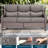 4 Pieces Patio Furniture Set, Outdoor Wicker Sofa Couch With Swivel Chairs 41" Fire Pit Table, All Weather High Back Modern Conversation Sets-1356351835-1356351832