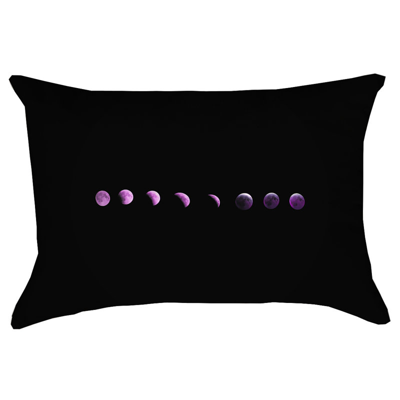 Katelyn Smith Moon Phases Lumbar Pillow, Purple