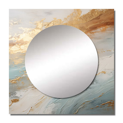 Gemperle Beach Tranquility IV - Coastal Beach Large Square Mirror Wall Decor For Bedroom