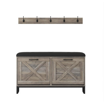 12 Pair Shoe Storage Bench