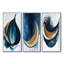 «White and Blue Folk Fruit Abstract I», impression d'art abstrait rouge sur 3 panneaux-13393738-13393726-13393732
