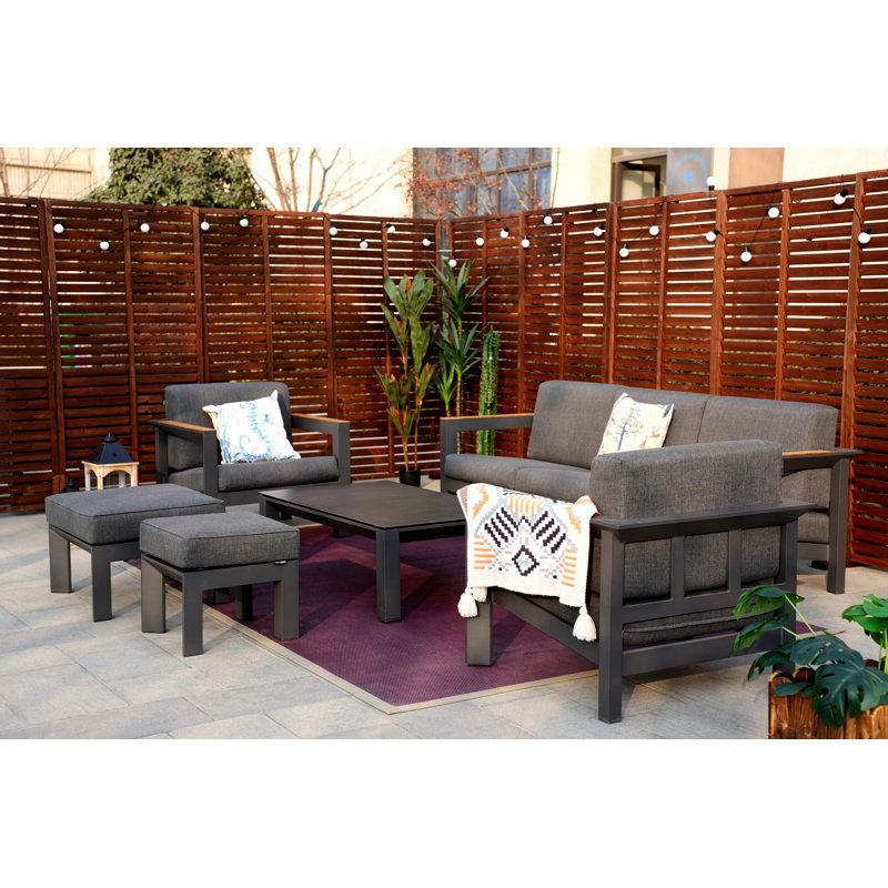 7 - Person Patio Conversation Set with Cushions