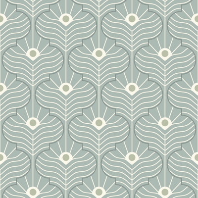 Moroccan Peacock 10' L x 24" W Wallpaper Roll