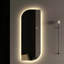Miroir mural pleine longueur 65 po x 21 po à DEL avec forme irrégulière, éclairage à intensité variable 3 couleurs et verre sans cuivre de 5 mm pour le vestibule, la chambre à coucher et le salon