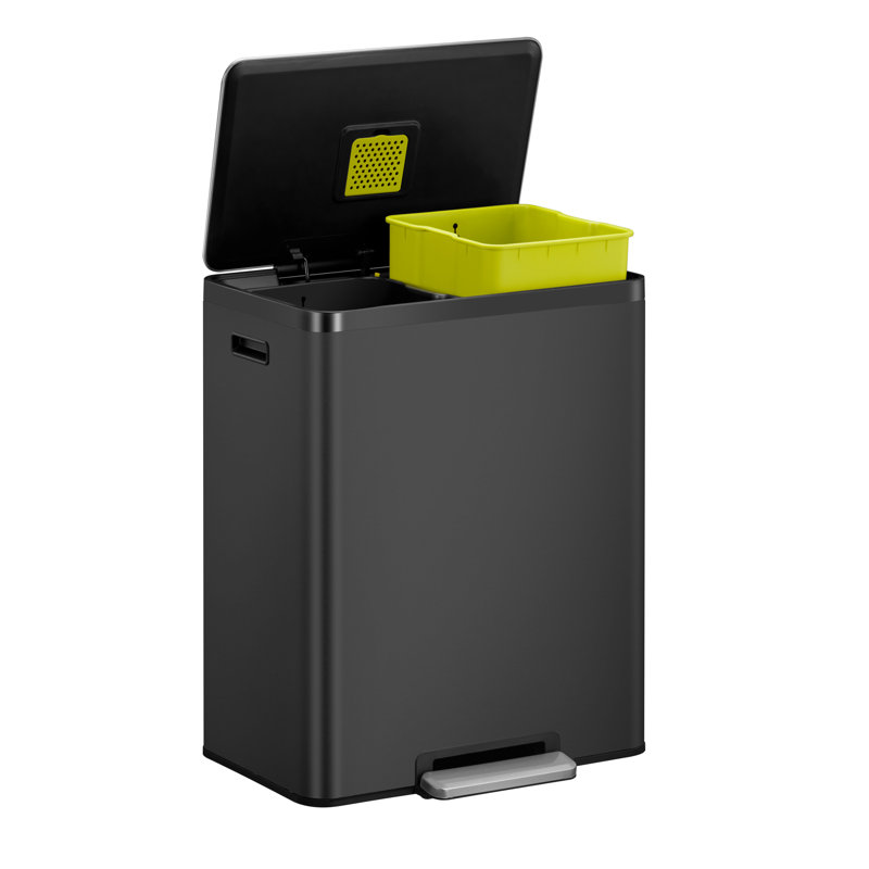 Steel Step On Recycling Bin - 60L