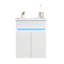 Base de meuble-lavabo simple 16 po fixée au mur seulement