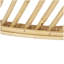 Table d'appoint en rotin avec plateau en verre