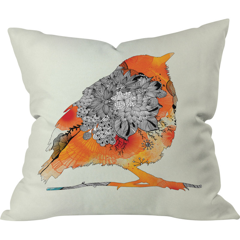Coussin Bird, 16 po x 16 po