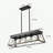 5-Light Farmhouse Chandeliers For Dining Room, Metal Rustic Pendant Island Light Fixture, Modern Rectangular Island Lights For Kitchen, Living Room (No Bulbs)-1127610852