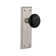 New York Plate with Black Porcelain Door Knob