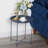 Annaleese Small End Table Set Foldable Tray X-shaped Cross Leg Side Table-1967426584