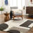 Rectangle Hrusto Machine Woven Polyester Area Rug in Gray/White-658262840