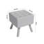Germain 39.5cm Wide Square Solid Colour Footstool Ottoman-50224523