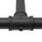 Three-Step Wall-Mounted Straight Ladder Black Loads 440.92Lbs (Size: 39.37In/100Cm)