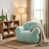 Similifourrure bleu sarcelle