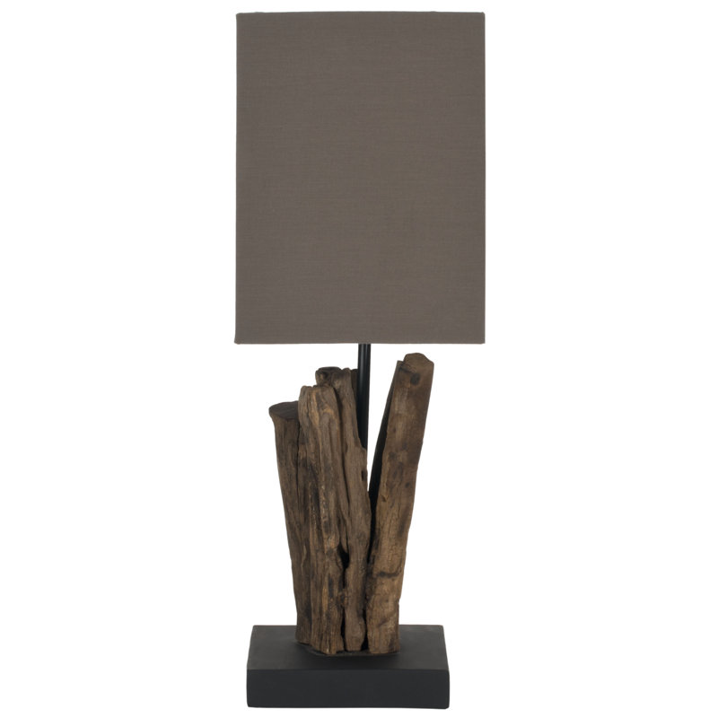 Solid Wood Lamp, Naturel, marron