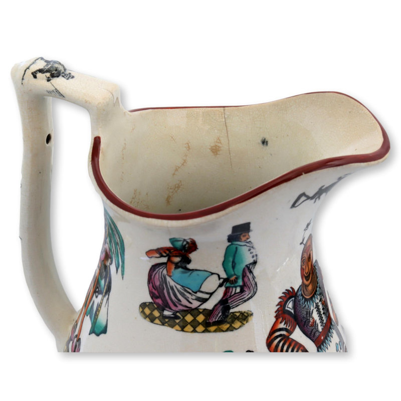 Staffordshire Earthenware Pitcher