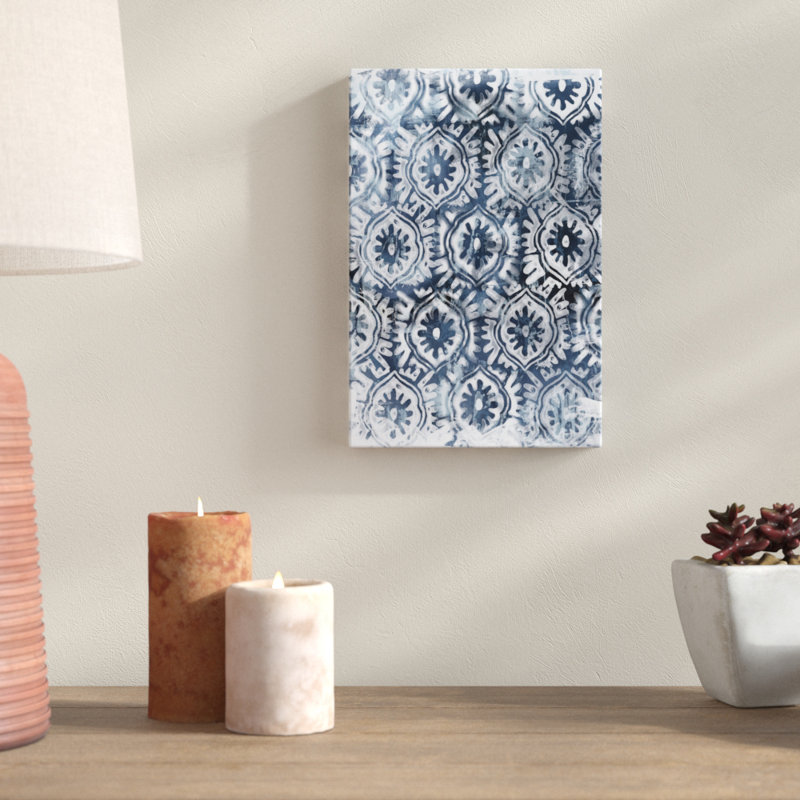 Indigo Extraction I by June Erica Vess - Graphic Art Print, 30cm H x 20cm W, Wrapped Canvas