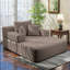 Canapé-lit convertible en méridienne à compression Corduroy avec poches de rangement et 3 coussins, canapé-lit moderne surdimensionné pour le salon, sans assemblage-1257403524