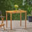Outdoor Minimalist Acacia Wood Rectangle Bar Table Teak Finish
