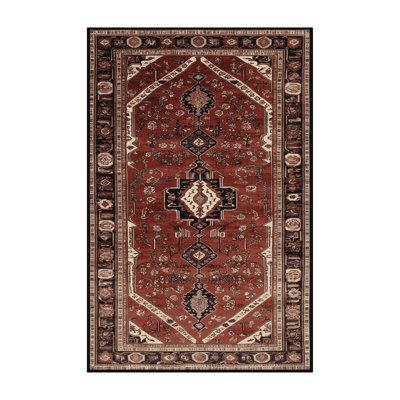 Machine Washable Turkish Brown Area Rug
