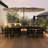  2 PC Elegant Outdoor Dining Black Chair,Heavy-Duty 300Lbs Capacity, Comfort Slatted Design-119602329