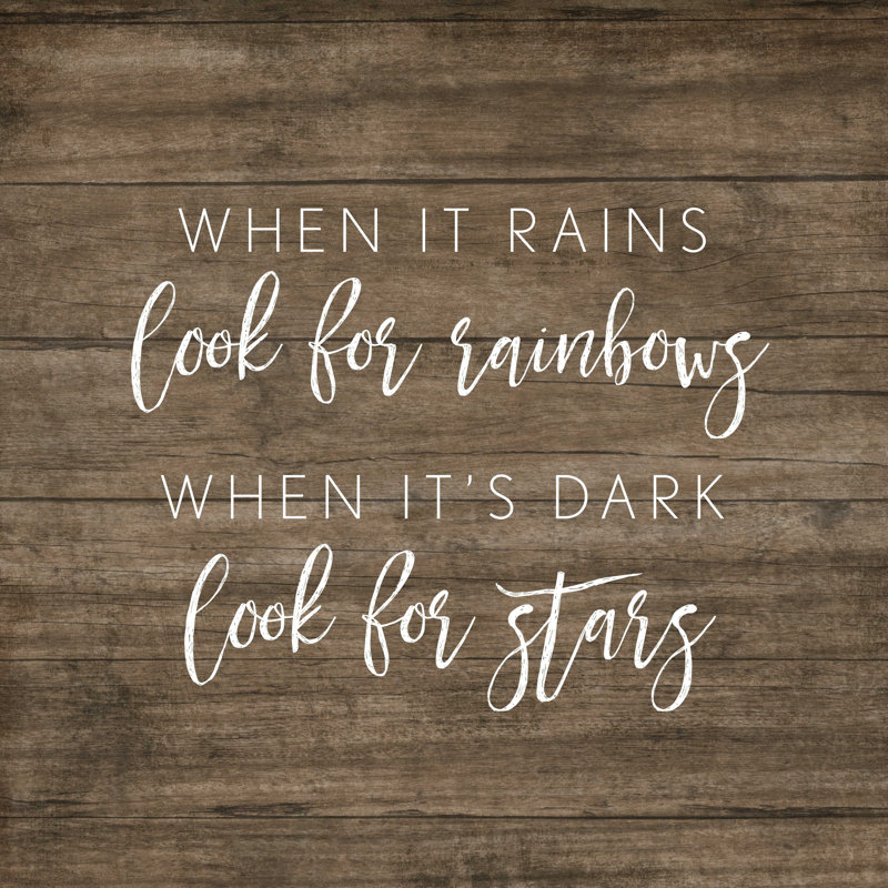 " Rains Rainbows Dark Stars ", 20" H x 20" W
